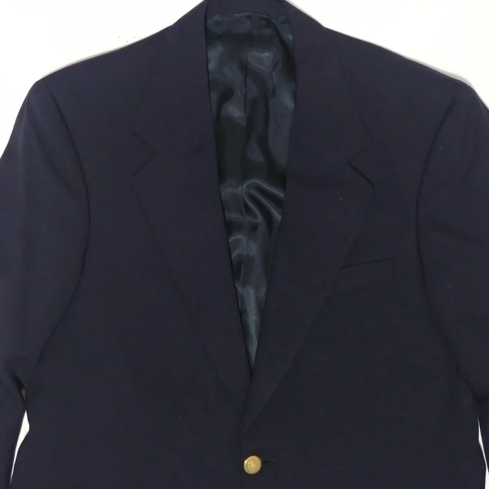 Burberrys Navy Blue Blazer Sz 42R